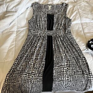 Soma Black & White Pattern Dress – Size Medium